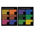Dettaglio di 2 fogli di adesivi per calendario mensile 2027 colorati per agende e planner. - QT2324