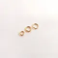Anneaux de jonction ouverts en or 14K de différentes tailles pour bijoux DIY. - Q7-8 3mmx0.5mm open ring pack [100 pieces] (14k gold)