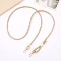 Verstelbare beige gevlochten leren riem met gouden karabijnsluiting voor tassen - K4024 Verstelbare Crossbodyketting Van Pu-leer Met Koord Kaki / Crossbody ketting