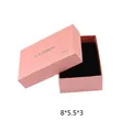 Elegante roze sieraden geschenkdoos met zilveren Fashion en S925 tekst op deksel - Roze Sieraden Geschenkdoos