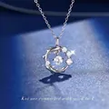 Elegante zilveren koi vis hanger ketting met fonkelende zirkonia steentjes - Geluks Koi (Eenvoudige Verpakking)