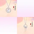 Elegante zilveren ginkgo blad hanger ketting met maansteen voor dames sieradencollectie - Ginkgoblad Set (Cirkel & Kwastje)