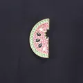 Exquisite sparkling rhinestone watermelon slice brooch pin with creative bite mark detail - Bite Mark Style (Watermelon Shape)