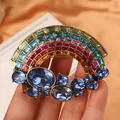 Vintage regenboogspeld met veelkleurige kristallen in antieke barokke paleisstijl - Kleurrijke Rechthoek Kristal Regenboog (SMT1005005925508747)