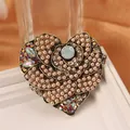Vintage hartvormige broche met parels en kleurrijke kristallen in barokstijl - Vintage Hart Petal Decor (SMT1005005925508747)