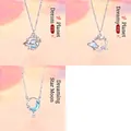 Detailed view of three celestial necklaces featuring moon and planet pendants. - 3-Piece Set (Planets & Starry Moon)