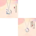 Whale fall and fishtail pendant necklaces with imitation pearls for SKU selection - Two-Piece Set / Silver-Set 1