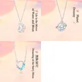 3-piece celestial necklace set featuring moon and planet pendants in silver finish - 3-Piece Set (Moon & Planet & Starry Moon)