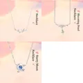 Elegant set of three silver-tone necklaces featuring bamboo, floral pearl, and moon star designs - 3-Piece Necklace Set 6 / Set of 3