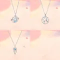 Set of 3 niche design necklaces including planet and dreamcatcher themes - 3-Piece Set (Planet & Dreamcatcher & Other)