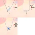 Set of three delicate silver-tone necklaces with moon, flower, and star pendants - 3-Piece Necklace Set 9 / Set of 3