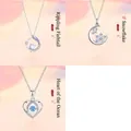 Set of 3 delicate necklaces featuring whale tail, snowflake, and heart pendants. - Three-Piece Set / Silver-Set 9