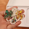 Vintage meerkleurige emaille octopus broche ingelegd met glinsterende kristallen voor SKU - Kleurrijke Emaille Octopus Stijl (SMT1005005925508747)
