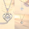 Elegant silver-toned necklace featuring intricate heart and floral pendant designs for women. - Heartbeat for You, Bursting Joy & Blue Eucalyptus and Bird