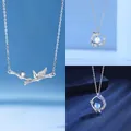 Elegant silver necklaces with bamboo bar, whale motifs, and fish tail pendants. - Bamboo Whale and Mermaid Tail Styles