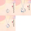 Three-piece original whale and fishtail pendant necklace set with white pearls - Set of 3 (Style 1)
