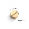 Gold 1.5cm magnetic brooch converter for clothes, strong magnet no damage pin holder - L / Gold
