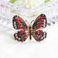 Vintage vlinderbroche met kleurrijke kristallen voor elegante modieuze kleding - Stijl 2 (Kleurrijke Strass Vlinder)