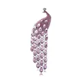 Elegante vintage pauw broche speld met roze strassteentjes voor dames kledingaccessoire - Roze Strass Kwastje Stijl (06) / Universele Specificatie