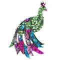 Vintage luxe pauw broche met kleurrijke strass steentjes in elegante gouden zetting - Groen Blauw Paars Meerkleurige Stijl (09) / Universele Specificatie