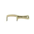 Unique prank gag gift funny wooden bald man's comb with toothless design and text - Bald Man's Comb / 1 Piece