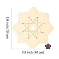 Wooden flower-shaped kumihimo weaving disk, 10cm diameter handicraft tool for bracelets. - Style C / Diameter 10cm