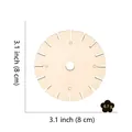 Round wooden bracelet weaving disk, 3.1-inch diameter tool for jewelry making - Style F