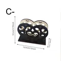Heart-shaped wooden desk organizer dimensions 12x9.5x5cm for home decor - Heart Cutout Style (SCM2448-3) / 12x9.5x5cm