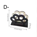 Wooden cat paw shaped napkin holder and desktop organizer with 12x10x5cm dimensions - Cat Paw Cutout Style (SCM2448-4) / 12x10x5cm