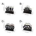 Wooden desktop napkin holders in four designs including paw and heart shapes - 4-Piece Set Combination (SCM2448 Set)