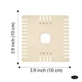 Professional 10cm beige square braiding board for handmade jewelry and DIY bracelet crafts - Style H (Square)