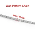 Macro view of 4mm silver stainless steel patterned chain link for DIY jewelry making - Steel-colored Swivel Chain 4.5mm