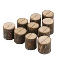 Set van natuurlijke houten boomstam kaarthouders voor rustieke bruiloft tafeldecoratie - Stronk zonder Kaart