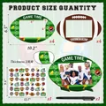 Voetbal thema feestdecoratie set met houten frames en afmetingen van stickers - Amerikaans Voetbal Feest Lijst Sticker Set
