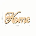 Ξύλινη διακόσμηση τοίχου 'Home', πλάτος 240 mm, ελαφρύ σχέδιο για το σπίτι - Σπίτι