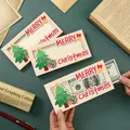 Handgemaakte houten kerstgeldhouder met prachtige feestelijke uitgesneden ontwerpen - 3D Decoratie Cadeaudoos Stijl (DFA11)