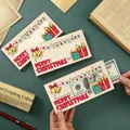 Handgemaakte houten kerstgeldhouder kaart met een feestelijke uitgesneden tekst - Bel Cadeaudoos Decoratie Stijl (DFA13)