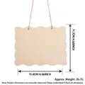 Minimalistische houten DIY hangplank met golfkant en henneptouw voor huisdecor - Stijl 5