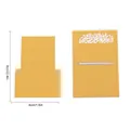 Miniatuur gouden islamitische geschriftenstandaard met 6x4cm maten voor decoratie - MBT045 / 2mm Dikte / Goud
