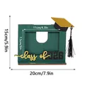 Groene houten afstudeer fotolijst Class of 2026 met 20x15cm afmetingen labels - Horizontaal / 20x15cm / Groen