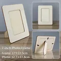 DIY 7-inch natural wood photo frame for tabletop, supports horizontal and vertical display - Rectangle / 17x23cm / Large Rectangle Picture Frame