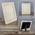 Minimalist 8-inch wooden DIY picture frame for horizontal or vertical tabletop display - 8-Inch Standard / 20x25cm / 8 Inch Photo Frame Blank