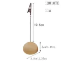 Creatieve ronde houten memo clip van 10,5 cm hoog voor huwelijks tafelkaarten - Halfrond / 10 Stuks Verpakking