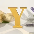 Gouden spiegel acryl alfabet letter Y voor gepersonaliseerde woondecoratie en feesten - Letter Y / Dikte 5mm+1mm / Goud