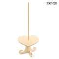 Elegant wooden heart-shaped doughnut stand for wedding and party table decoration - Heart