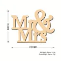 Ξύλινη διακόσμηση τοίχου Mr & Mrs με κούφια γράμματα για σπίτι και γάμο - Mr & Mrs