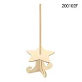 Detailed macro view of the star-shaped wooden donut holder stand for party events - Pentagram