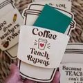 Wooden coffee cup shaped gift card holder for Teacher's Day, variant style D design - Coffee Cup Shape (Style DFD)