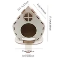 Handgemaakt houten vogelhuisje voor tuin decoratie, afmetingen 17,5 cm hoogte nu - Emoji Vogelhuisje Stijl D - Geschokt / 25*15.7*17.5cm