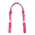 Pink braided nylon shoulder strap extension with buckle for eco-friendly shopping bags - Rose Red And Blue Strap